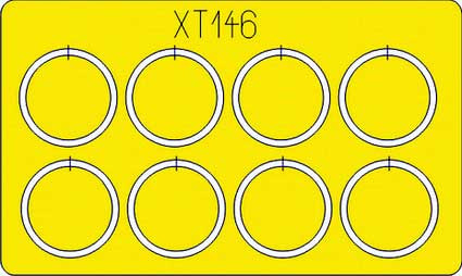 Eduard XT146 Bofors 40mm AA gun wheels ITA