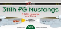 Dk Decals 72143 311th FG Mustangs over China (9x camo) 1/72