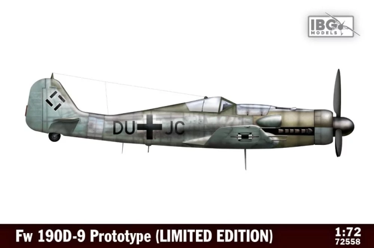 IBG Models 72558 Focke-Wulf Fw 190D-9 Prototype (w/ 3D print) 1/72