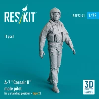 Reskit F72041 A-7 'Corsair II' male pilot stand.position 2 1/72