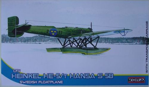 Kora Model 72188 Heinkel He-5/T Hansa S5B Swedish Floatplane 1/72