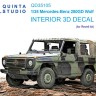 Quinta Studio QD35105 Mercedes-Benz 250GD Wolf (Revell) 3D Декаль интерьера кабины 1/35