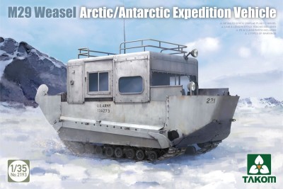 Takom 2193 Американский лёгкий транспортёр M29 Weasel (арктический) 1/35