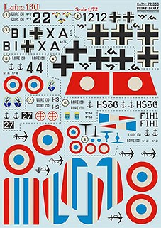 Print Scale 72-358 Loire 130 (wet decals) 1/72