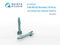 Quinta studio QT48038 Реактивные снаряды РС-82 (10 шт) (для всех моделей) 1/48