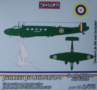 Kora Model C7252 Ju 86Z-3/Z-7 South African AF - Conv.Set 1/72