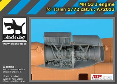 BlackDog BDOA72013 MH-53 J Engine (ITALERI) 1/72