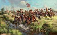 Strelets STR25372 French Dragoons in Attack. War of the Spanish Succession 1/72