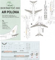 BOA Decals 14402 Boeing 737-300 Air Polonia (MINICR.) 1/144