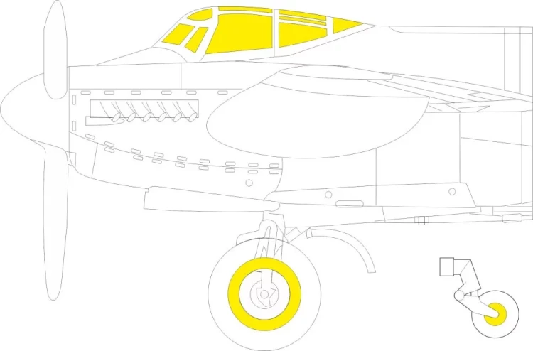 Eduard EX913 Mask Mosquito B Mk.IV TFace (TAM) 1/48