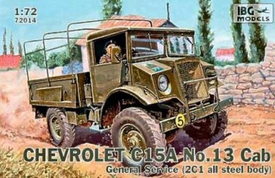 IBG Models 72014 Сhevrolet C15A No.13 Cab, General Service (2C1 all steel body) 1/72