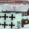 Kora Model DEC72347 V.Wellington Mk.IV early Germany Vol.2 декали декали 1/72