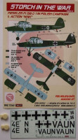 Kora Model DEC7262 Fi-156 C-1 (Polish Campaign & NIWI) декали декали 1/72