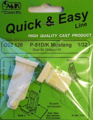 CMK Q32128 P-51D/ K Seats for DRAG. 1/32