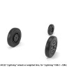 Armory ARAW48407 BAC/EE Lightning F.2A/F.6 F.1/F.1A/F.2/F.3 wheels with weighted tires/tyres, early, for F.Mk.1 - F.Mk.2 1/48