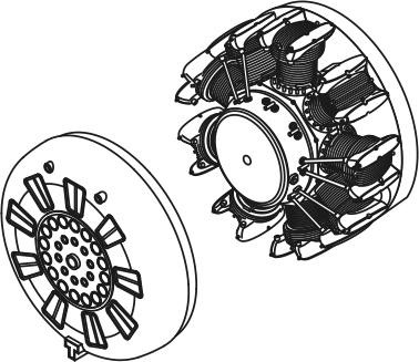 CMK 4179 I -16 typ 10 - correction engine set for Edu kit 1/48