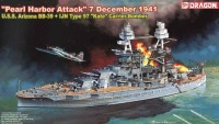 Dragon 7127 Линкор Arizona BB-39 + IJN Type 97 "Kate" Carrier Bomber 1/700