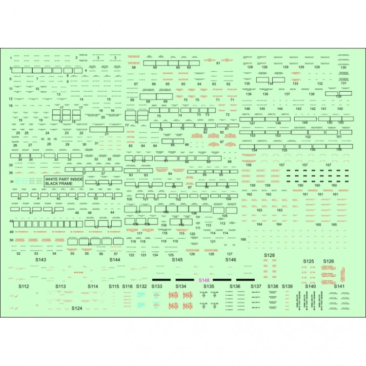 HGW 248013 STENCILS MiG-21 SM/MF (Russian) 1/48