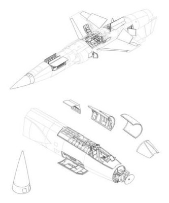 CMK 7057 F-104S/ G - detail set for HAS 1/72