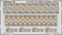 Eduard FE1418 Go 244B seatbelts STEEL (ICM) 1/48