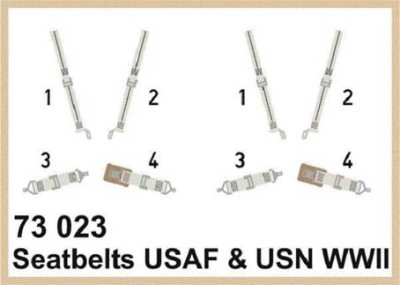 Eduard 73023 Seatbelts USAAF &amp; USN WWII SUPER FABRIC