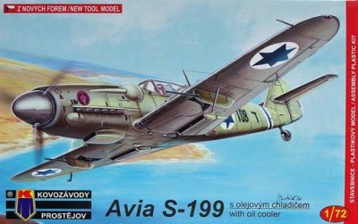 Kovozavody Prostejov 72049 Avia S-199 with oil cooler (3x camo) 1/72