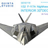 Quinta studio QD32118 F-117A (Trumpeter) 3D Декаль интерьера кабины 1/32