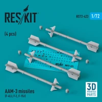 Reskit 72423 AAM-3 missiles (4 pcs.) 1/72