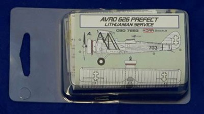 Kora Model CSD7283 AVRO 626 Prefect Lithuania Con.set&amp;decal (AZ) 1/72
