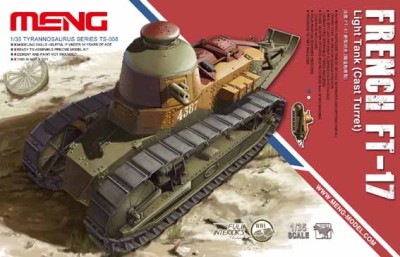 Meng Model TS-008 Renault FT-17 Light Tank (Cast Turret)