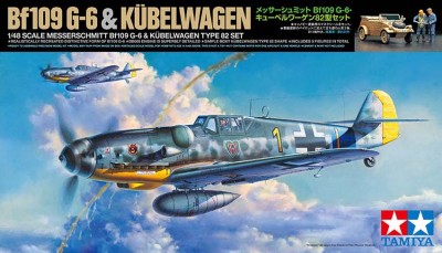 Tamiya 25204 Bf109 G-6 &amp; Kubelwagen Type 82 1/48