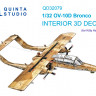 Quinta studio QD32079 OV-10D (KittyHawk) 3D Декаль интерьера кабины 1/32