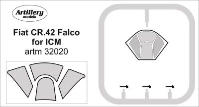 Fly model M3220 Masks for Fiat CR.42 Falco (ICM) 1/32