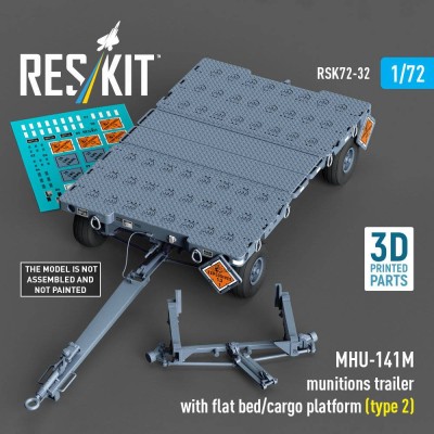 Reskit R72032 MHU-141M munitions trailer w/ flat bed/cargo 1/72