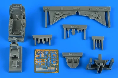Aires 4885 AV-8A/S Harrier (VA.1 Matador) cockpit (KIN) 1/48