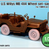 DEF Model DW30004 WWII U.S Willys MB Wheel set