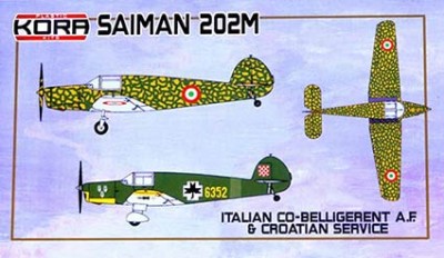 Kora Model KPK72093 Saiman 202M Italian Co-Bellig.AF &amp; Croatia S. 1/72