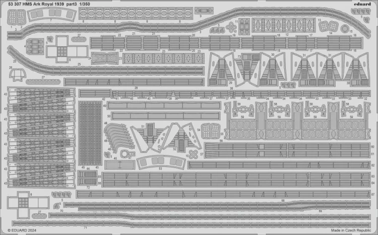 Eduard 53307 SET HMS Ark Royal 1939 part 3 (I LOVE KIT) 1/350