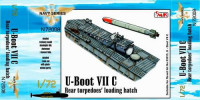 CMK N72008 U-Boot VII Rear torpedoes\' loading hatch for REV 1/72
