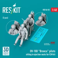 Reskit F48083 OV-10D 'Bronco' pilots sitting (2 pcs.) 1/48