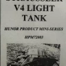 Hunor Product 72003 Straussler V4 Light Tank (3D printed kit) 1/72