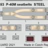 Eduard 33283 P-40M seatbelts STEEL (TRUMP) 1/32