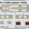 Eduard 33283 P-40M seatbelts STEEL (TRUMP) 1/32