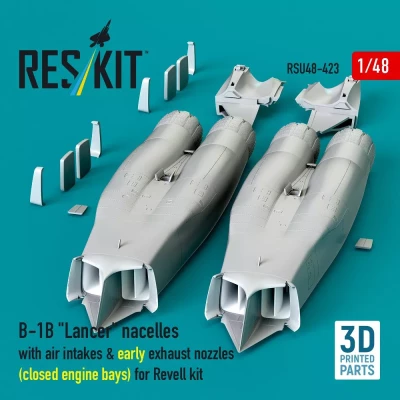 Reskit U48423 B-1B 'Lancer' nacelles early (closed eng.bay) 1/48