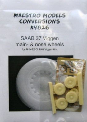 Maestro Models MMCK-4826 1/48 SAAB 37 Viggen main and nose wheels