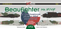 Dk Decals 72161 Beaufighter Mk.IF/VIF Czechoslovak pilots 1/72