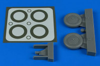 Aires 4799 I-153 wheels & paint masks (ICM/HAS) 1/48