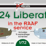 Dk Decals 72022 B-24 Liberator - in RAAF service (13x camo) 1/72