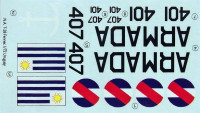 LF Model C72171 Decals N.A. T-28 Fennec over Uruguay (HELL) 1/72