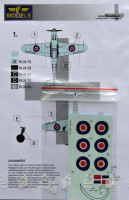 LF Model C7255 Decals Bf 109G Captured (REV) Part II. 1/72